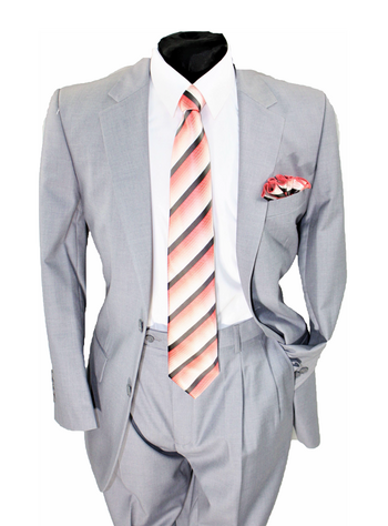 Business 2 Button Suit Lt Grey #b2bsltgrey